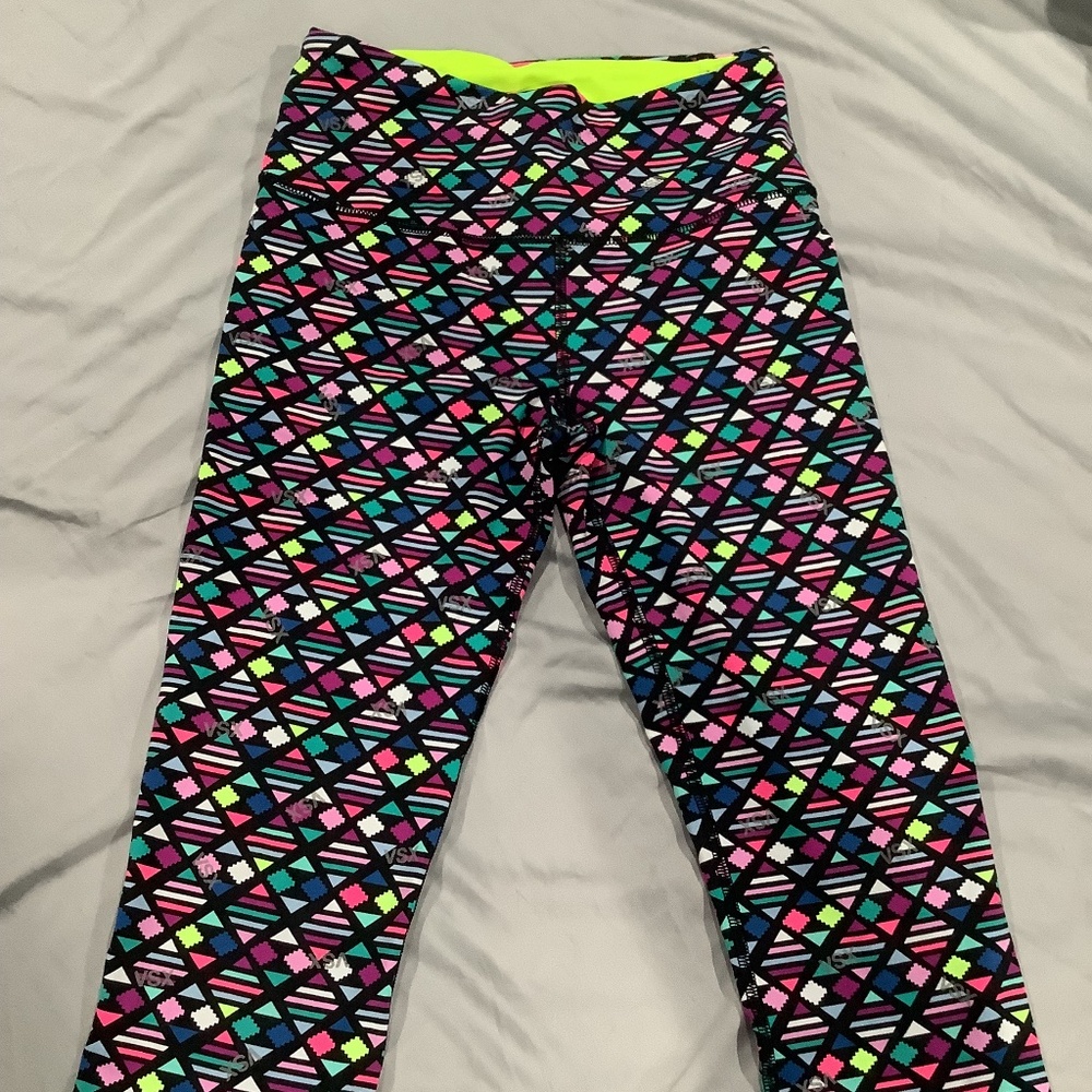 Victoria’s Secret VSX, Size XS, neon capri workout leggings